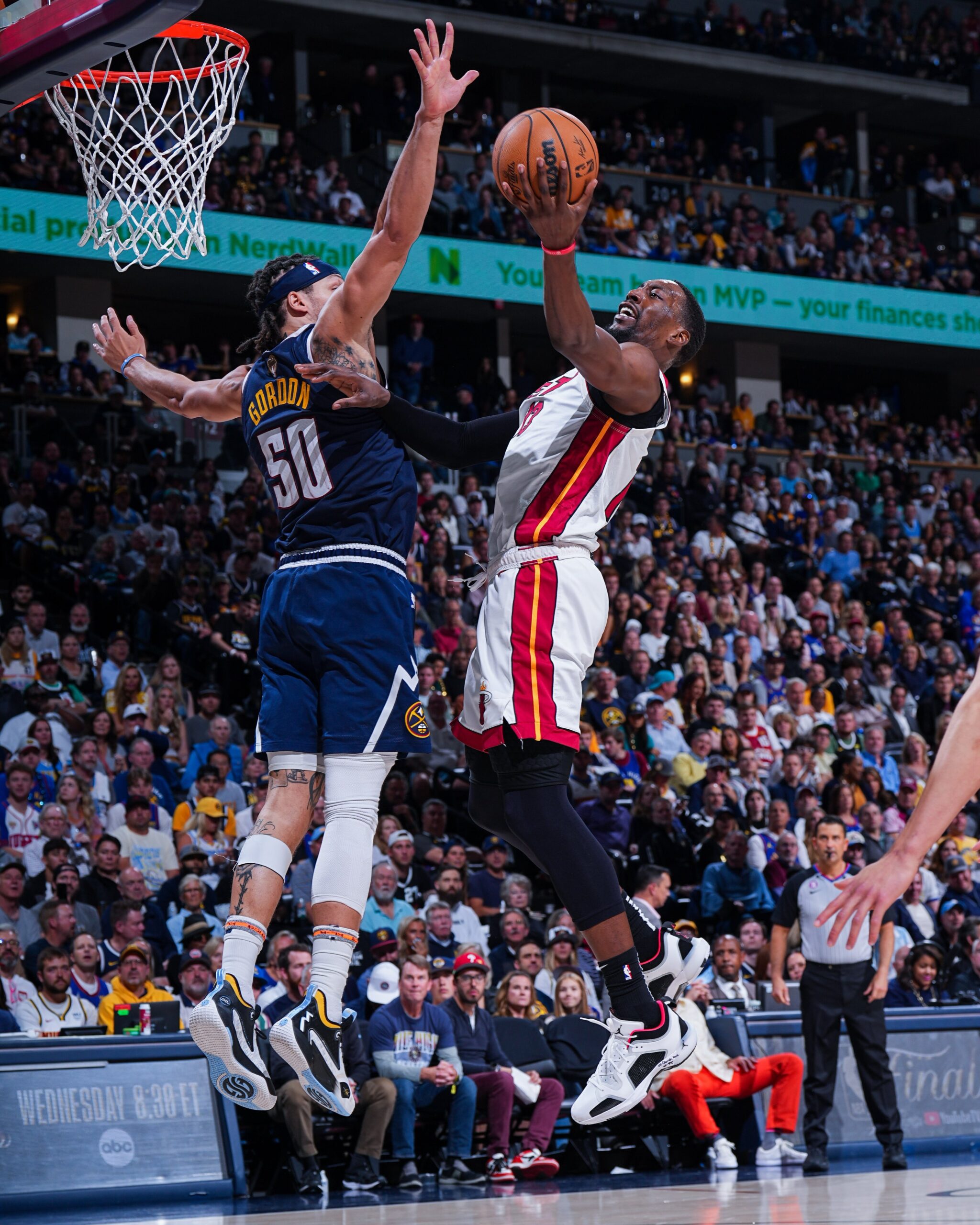 The Miami Heat in the 2023 NBA Finals agains the Denver Nuggets. 