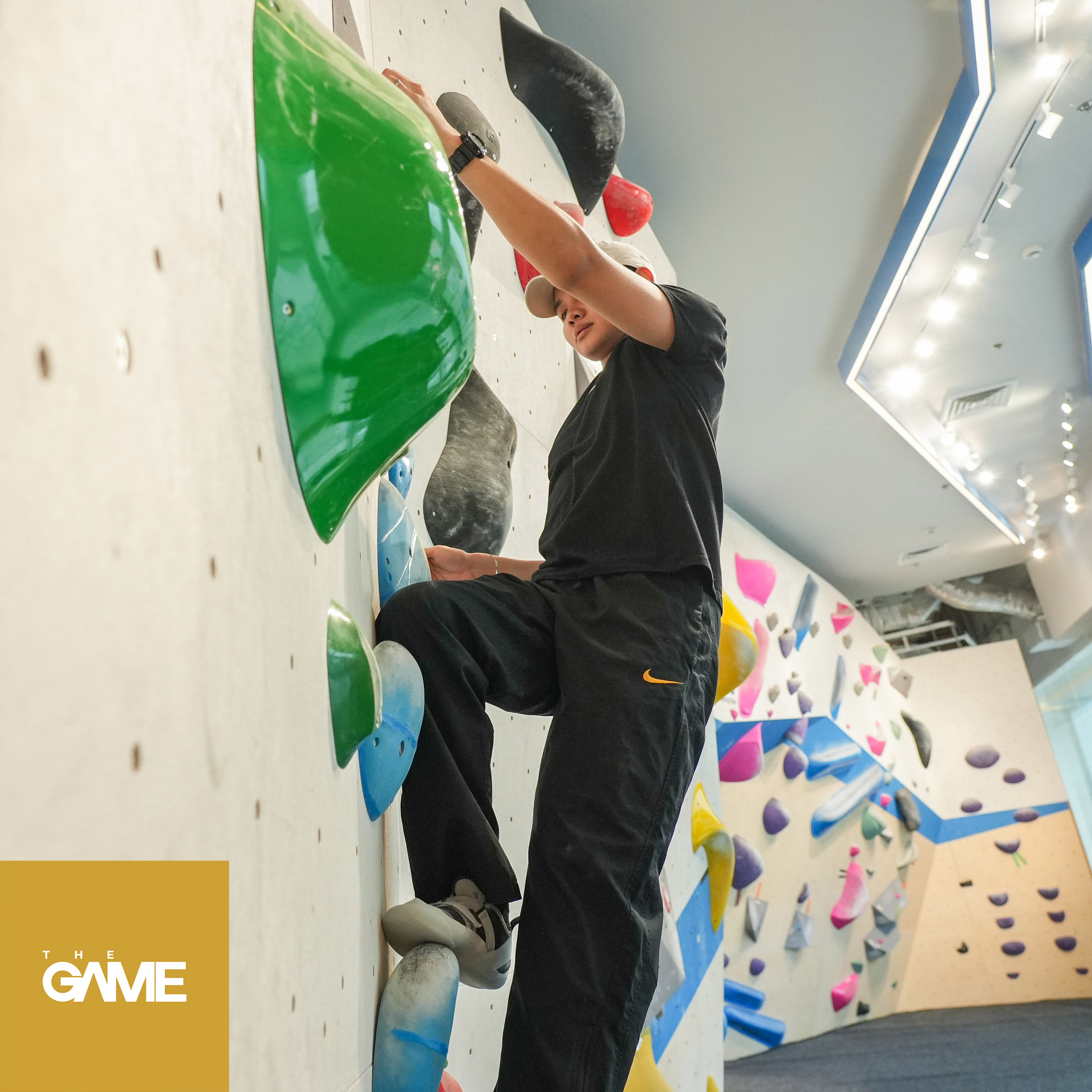 The GAME tries climbing at The Bouldering Hive (bhive) in Greenhills branch