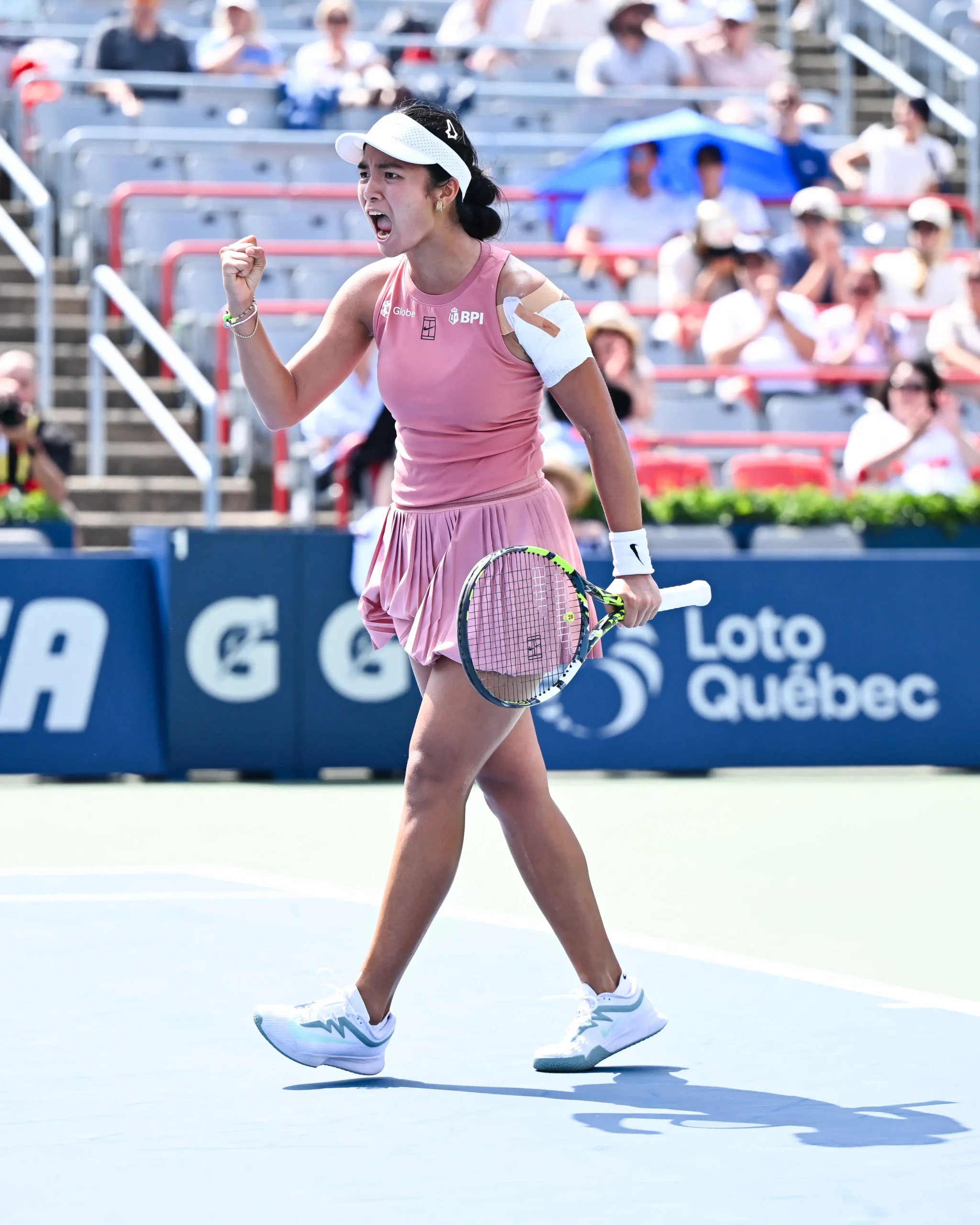 Alex Eala competing at the WTA 1000 National Bank Open in 2025