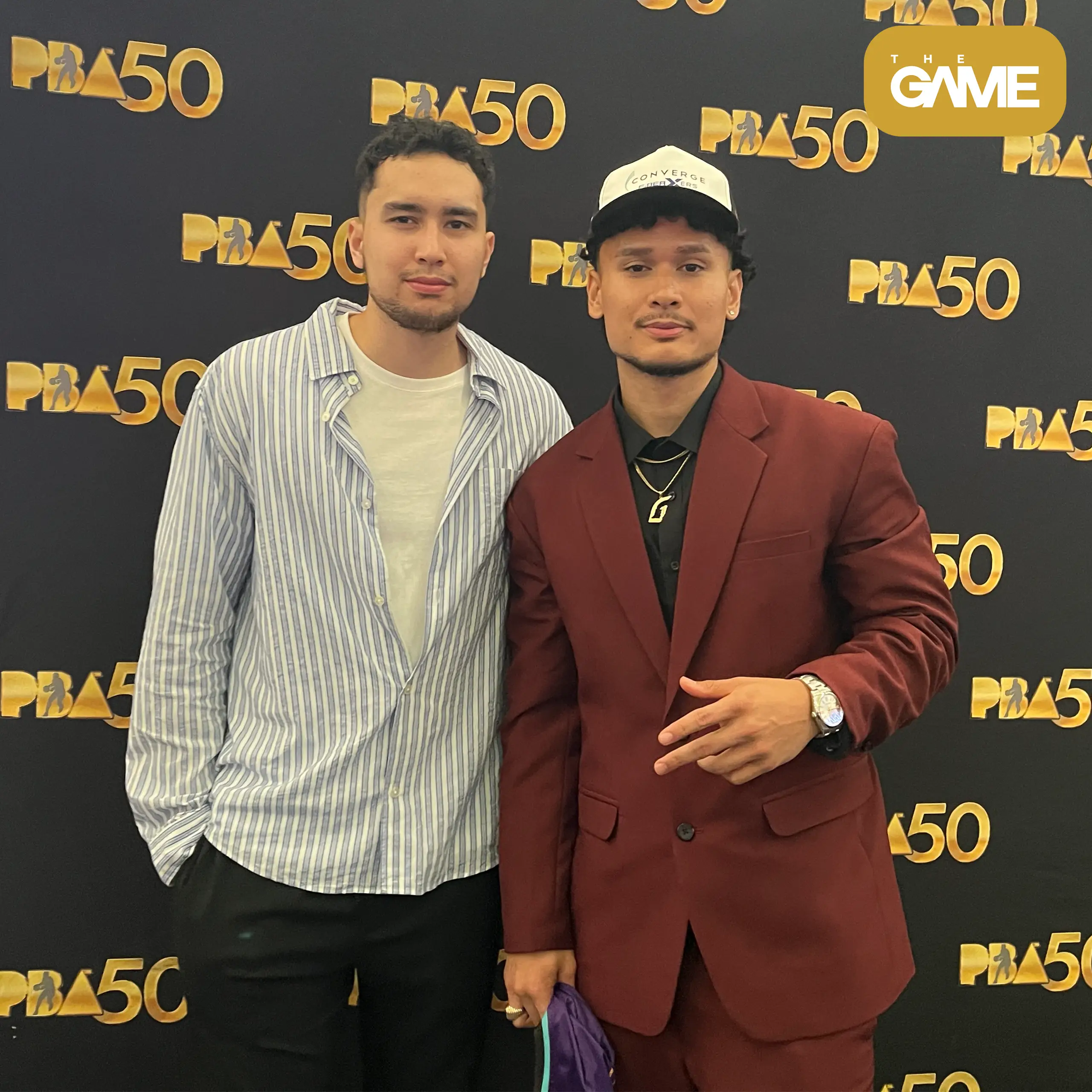 Brothers Juan and Javi Gomez de Liaño pose for a post-draft photo
